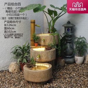室內(nèi)外流水景觀牛槽老石頭養(yǎng)魚缸庭院鎮(zhèn)宅石雕佛像舊石器擺件裝飾