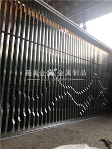 樣板房玫瑰金不銹鋼山巒造型景墻格柵圖片戶外不銹鋼屏風(fēng)隔斷制作全過程